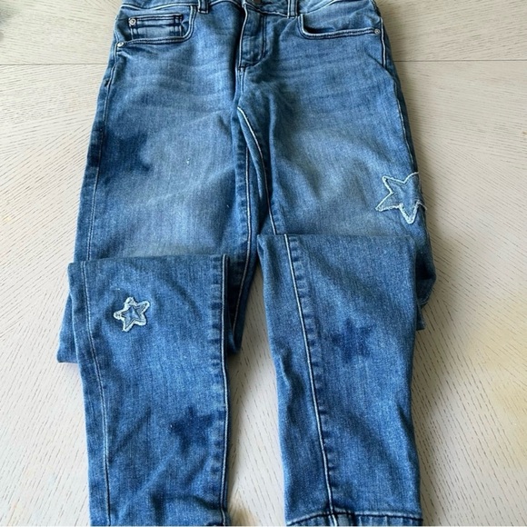 DL1961 CHLOE STARS SKINNY JEANS KIDS GIRLS 16 SIZE 23 WOMEN SIZE 00 - Picture 5 of 11